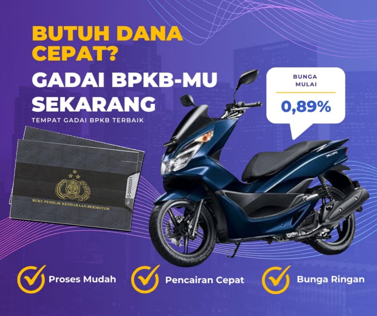 Kredit Jaminan Bpkb Motor Honda Pcx Cbu 125 Dapat Dana Berapa? Seperti Ini Simulasinya